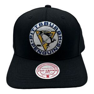 Mitchell & Ness Pittsburgh Penguins NHL‎ Snapback Hat Cap Ground 2.0 Retro Logo